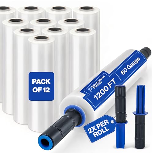 15" Plastic Stretch Wrap with Tension Handles