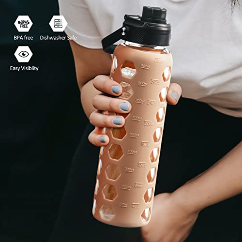 Glass Water Bottle