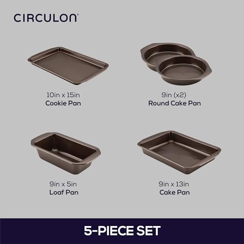 Nonstick Bakeware Set with Nonstick Cookie Sheet
