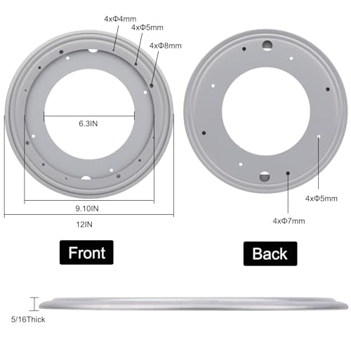 12Inch Round Lazy Susan Turntable Bearing Plate