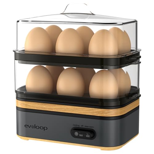 Rapid Egg Cooker Electric 12 Eggs Capacity (12 Count)