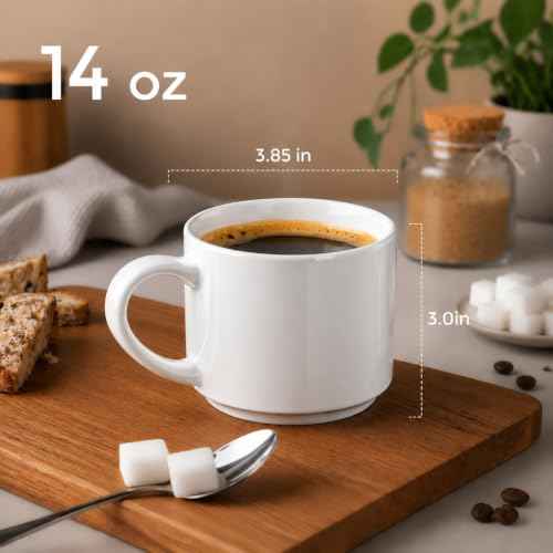 14 OZ Coffee Mugs Set of 12 (12 Count)