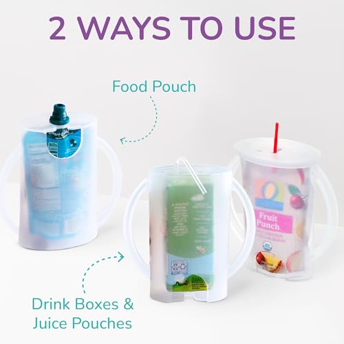with lid for Food Pouches & Juice Boxes