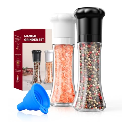 Premium Manual Salt and Pepper Grinder Set
