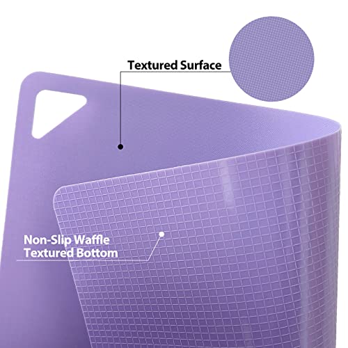 Plastic Flexible Cutting Boards for Kitchen (10 Count)