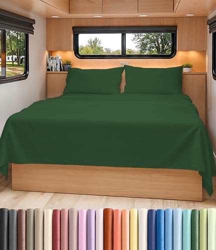 Short Queen Size 4 Piece Bed Sheet Set
