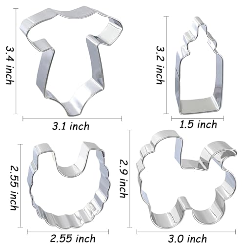 Baby Shower Cookie Cutters 8Pcs (8 Count)