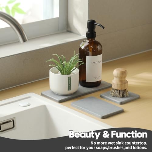 3PCS Bathroom Sink Vanity Trays (3 Count)