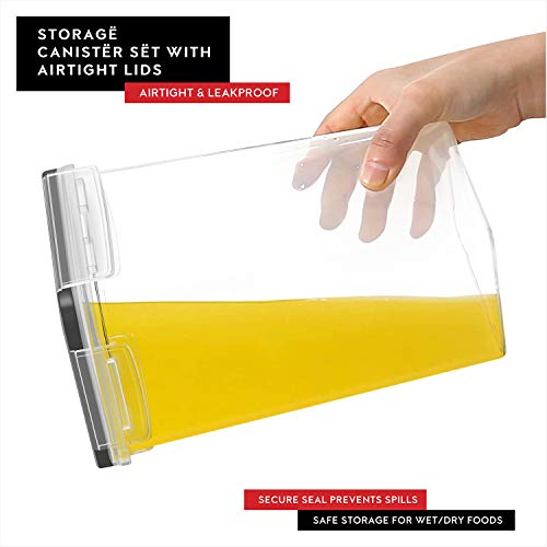 Airtight Food Storage Containers Set of 6 Pieces 2L (6 Count)