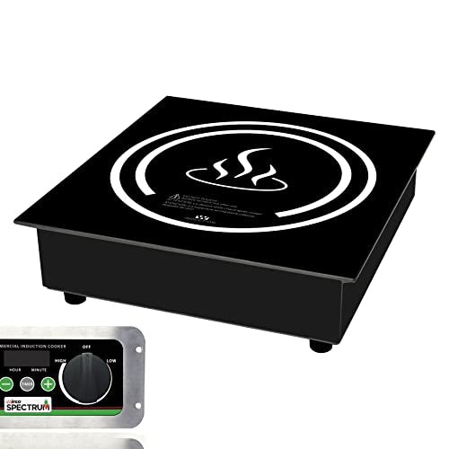 1800W (NEMA 5-20P Plug) Black/White Cooktop Burner