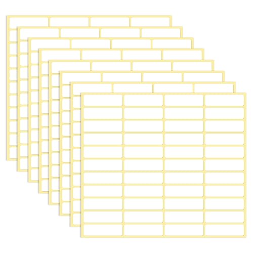 1980 Pcs Blank File Folder Labels 0.5x1.75 Inch Writable Name Tag Stickers White Name Filing Envelopes Label Stickers Small Address Labels for Office Document File Classification (1980 Count)