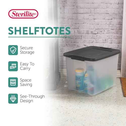 18 Pack Plastic Storage Bins w (18 Count)