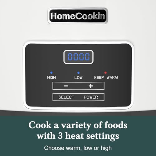 8 Quart Programmable Slow Cooker with Timer Keep Warm