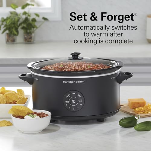 7 Quart Set & Forget Portable Programmable Slow Cooker