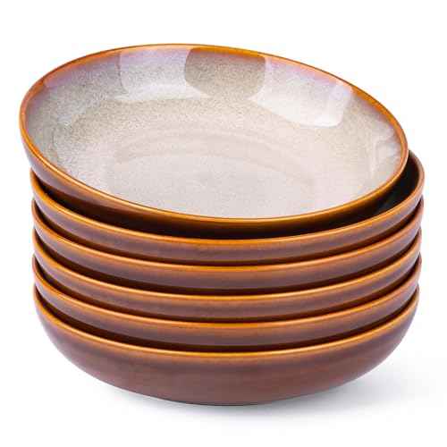 9.0" Ceramic Pasta Bowls Set of 6 (4 Count)