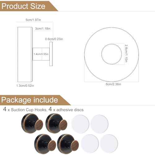 Suction Cup Hooks for Shower
