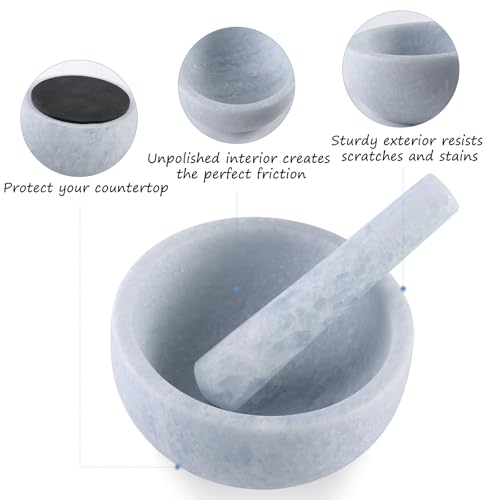 Luxury Marble Mortar and Pestle Set