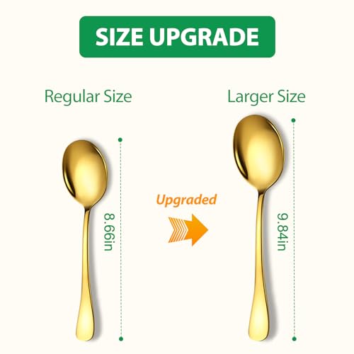 Stainless Steel Serving Spoons Set (8 Count)