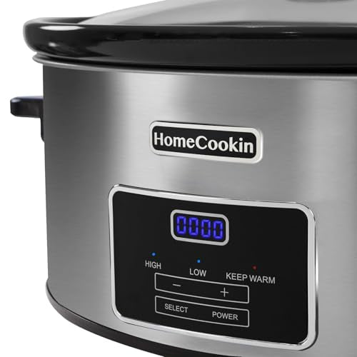 6 Quart Digital Programmable Slow Cooker with Timer
