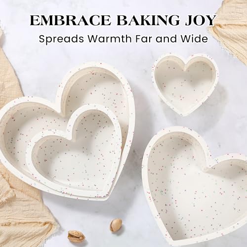 10 Inch Heart Shaped Cake Pans Silicone for Baking