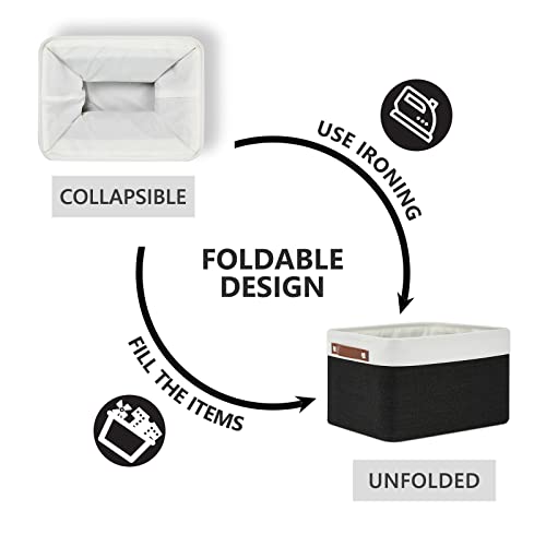 Canvas Storage Bin with Handles (3 Count)