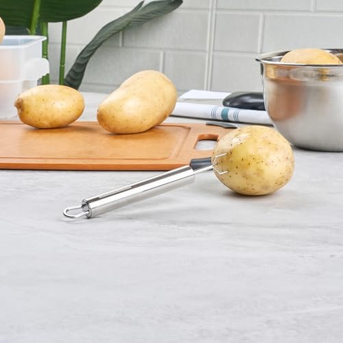 6 in Stainless Steel Potato Peeling Fork (6 Count)
