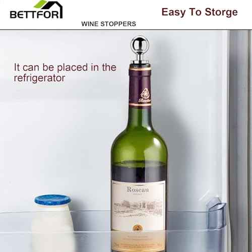 Wine Stoppers for Wine Bottles 6Pcs Vacuum Wine Bottle Stopper with Silicone Reusable Wine Corks (3 Count)