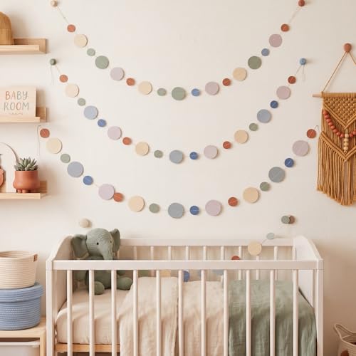 10 Pieces Circle Garland Banner Hanging (10 Foot)
