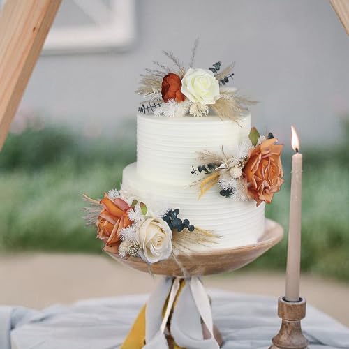 3Pcs Premade Cake Flowers (3 Count)