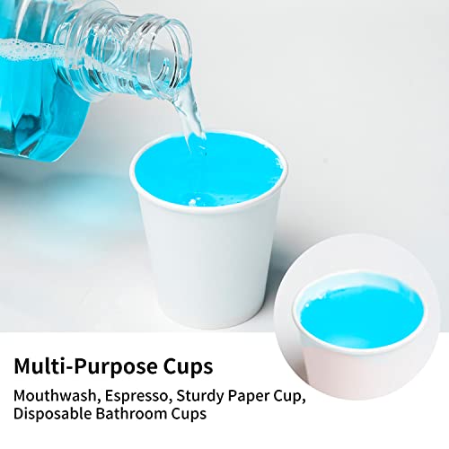 3000 Pack 3 oz Bathroom Paper Cups for Mouthwash (3000 Count)