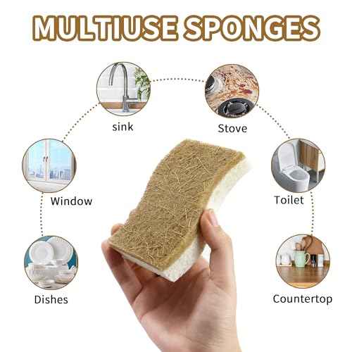 18 Pack Natural Kitchen Sponges (18 Count)