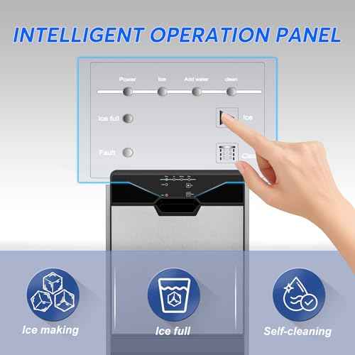 Nugget Ice Maker Countertop Dual Water Inlet Options