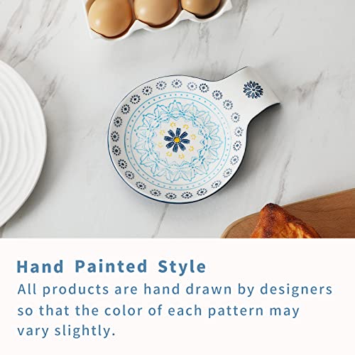 Spoon Rest 5.5" Ceramic Spoon Holder for Stove Top