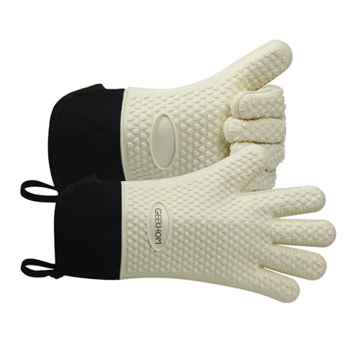 BBQ Gloves Heat Resistant Oven Mitts (2 Count)