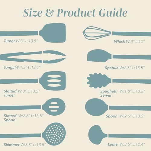 Silicone Cooking Utensils (10 Count)