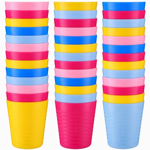 36 Pcs Kids Plastic Cups 8 oz Drinking Toddler Cups (36 Count)