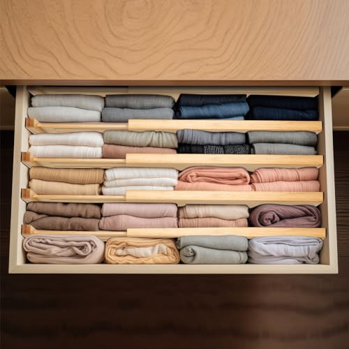 Dresser Drawer Organizers 6 Pack (6 Count)