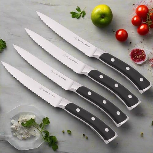 4 Piece Serrated Kitchen Steak Knife Set (4 Count)