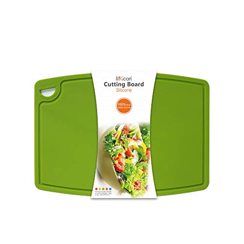 Extra Large Thick Silicone Cutting Board 14.6'' x 10.43'' Chopping Board Flexible Cutting Mats Dishwasher Safe (5 Count)