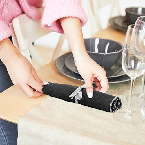 6 Pcs Anti Tarnish Silverware Storage Bags Felt