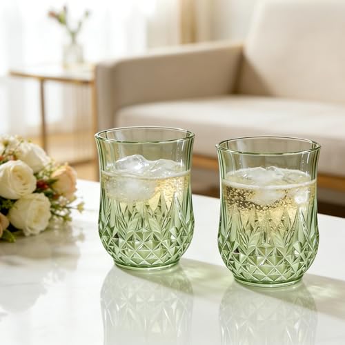 40 Pack Plastic Stemless Wine Glasses (40 Count)