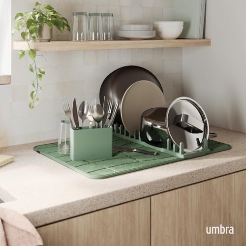 Udry Dish Drying Rack with Microfiber Mat