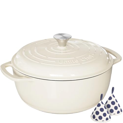 6QT Enameled Cast Iron Dutch Oven with Lid