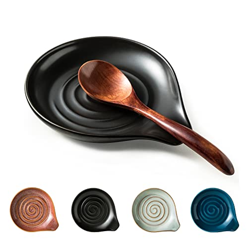 Spoon Rest Porcelain Drip Tray for Multiple Utensils
