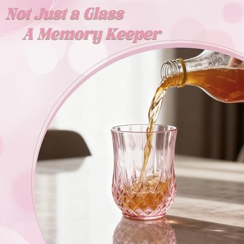 100 Pack Plastic Stemless Wine Glasses (100 Count)