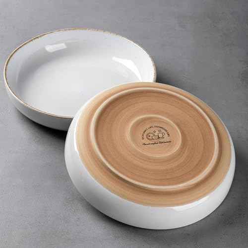 8.75'' Large Ceramic Pasta Bowls (4 Count)