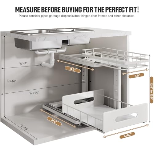 Under Sink Organizer Upgrade To Professional Rails