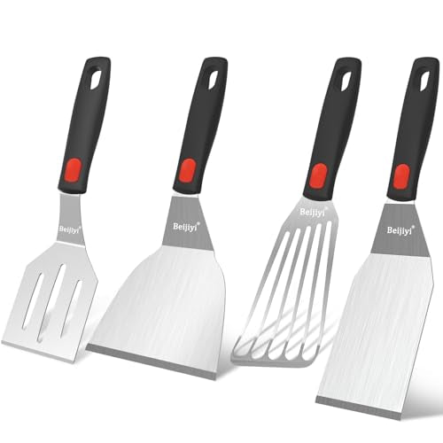 4 Piece Metal Spatula for Cast Iron Skillet (4 Count)