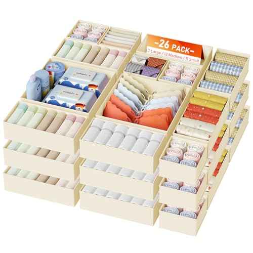 Drawer Organizer Clothes 26 Pack (26 Count)