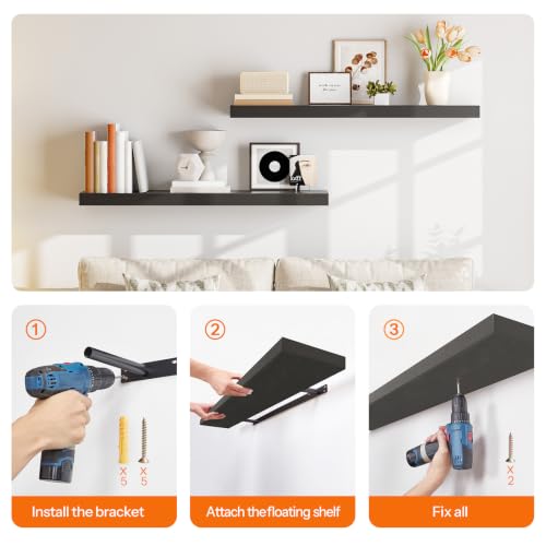 Floating Shelves for Wall (2 Count)